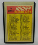 1970-71 O-Pee-Chee 1st Series Checklist Card