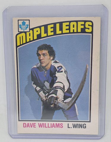 1976-77 O-Pee-Chee Dave Williams Rookie Card