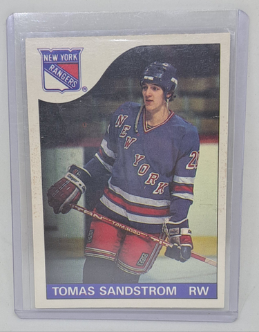 1985-86 O-Pee-Chee Tomas Sandstrom Rookie Card