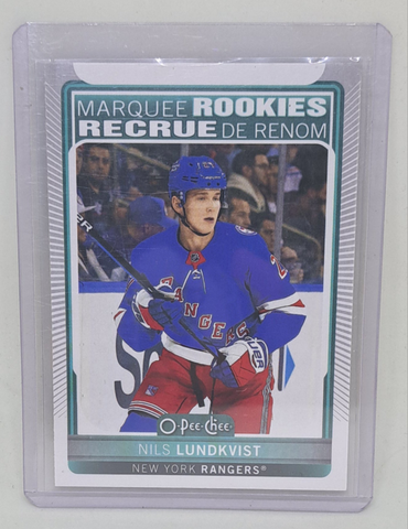 2021-22 Nils Lundkvist OPC Rookie Card