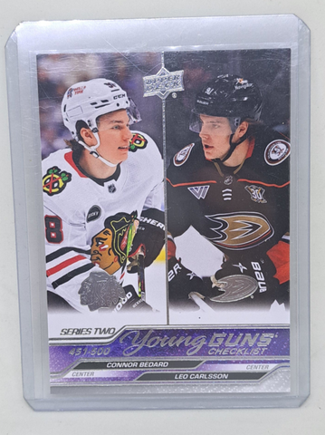 2023-24 Series 2 Upper Deck Young Guns Checklist Card