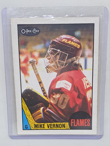 1987-88 O-Pee-Chee Mike Vernon Rookie Card