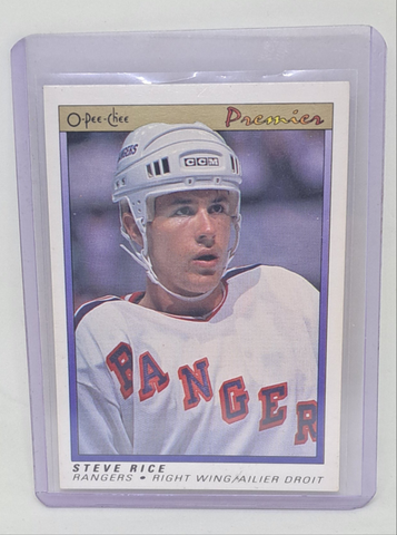 1990-91 Steve Rice OPC Premier Rookie Card