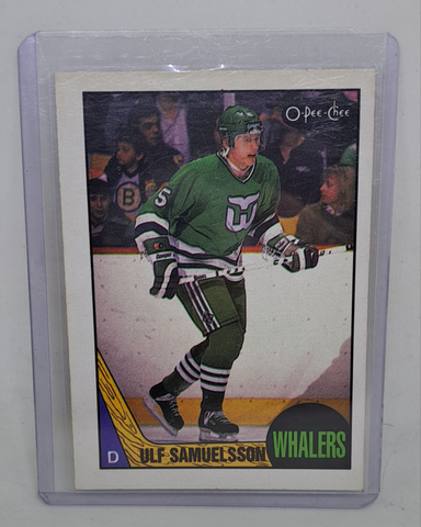 1987-88 O-Pee-Chee Ulf Samuelsson Rookie Card