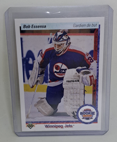 1990-91 Upper Deck Bob Essensa Rookie Team Card
