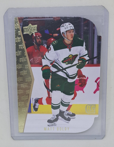 2022-23 Matt Boldy Upper Deck Gold Diecut Rookie Card