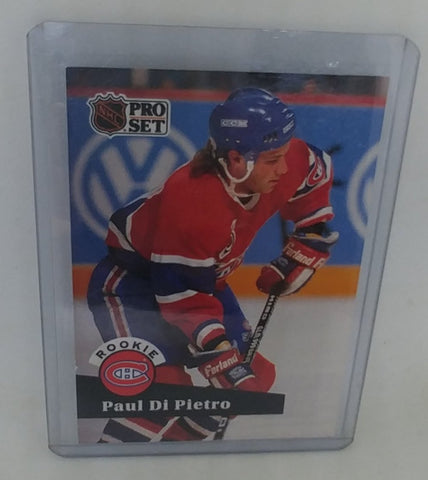 1991-92 Paul Di Pietro Pro Set Rookie Card