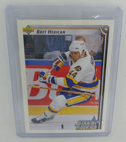 1992-93 Bret Hedican Upper Deck Star Rookie Card
