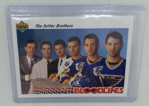 1991-92 Bloodlines: The Sutter Brothers Upper Deck Card