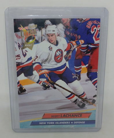 1992-93 Scott Lachance Fleer Ultra Rookie Card