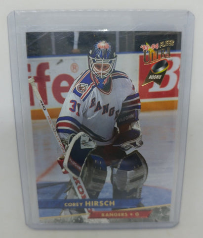 1993-94 Corey Hirsch Fleer Ultra Rookie Card